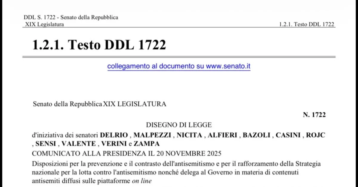 ddl antisemitismo tutti i sostenitori del testo contro chi critica israele e sionisti da gasparri a la russa a delrio