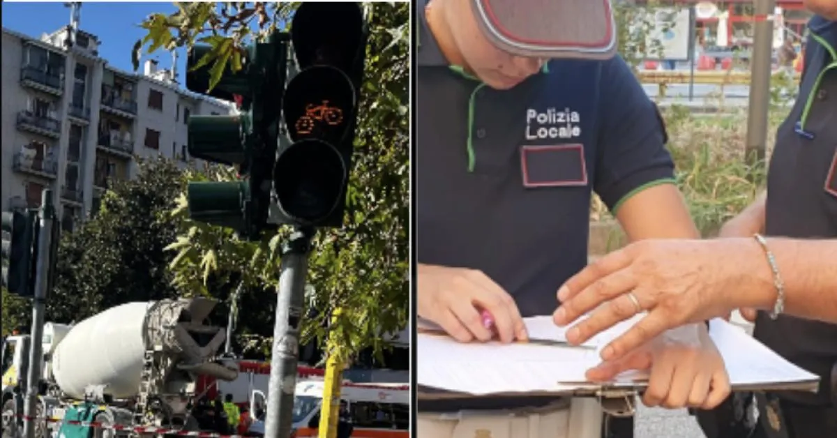 milano 52enne romeno ng investito frontalmente da betoniera che trasportava calcestruzzo il pedone passato col rosso