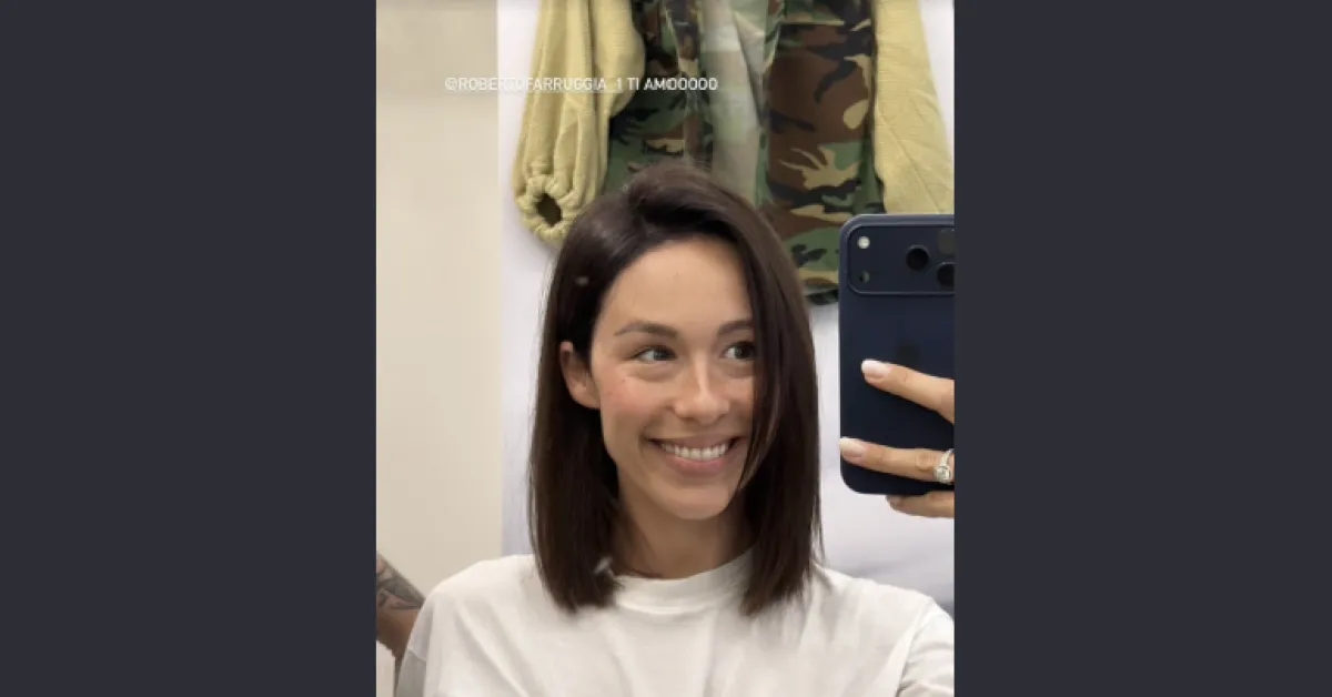 aurora ramazzotti cambia look prima del debutto a ballando con le stelle taglio di capelli corto mostrato sui social