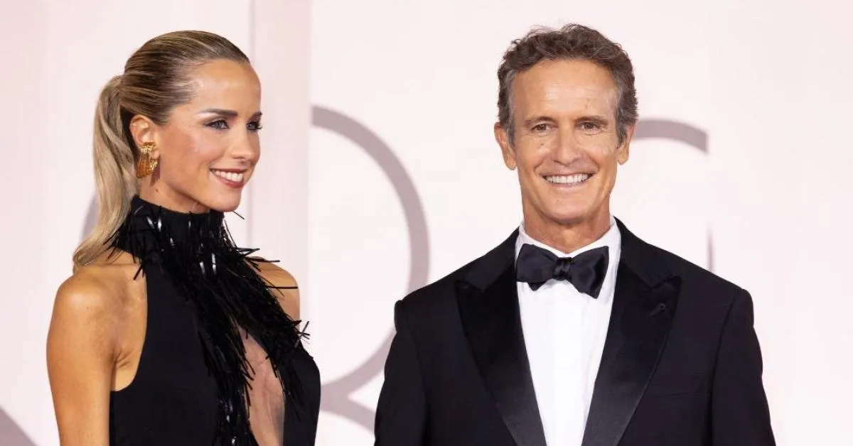 alessandro benetton sul red carpet di venezia 2026 insieme alla compagna gloria tonon imprenditrice trevigiana
