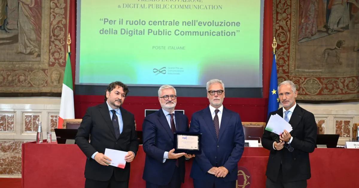 touchpoint e ital communications grand prix della comunicazione istituzionale 2026 a poste italiane il premio innovazione amp digital public communication da Ilgiornaleditalia.it touchpoint e ital communications grand prix della comunicazione istituzionale 2026 a poste italiane il premio innovazione amp digital public communication