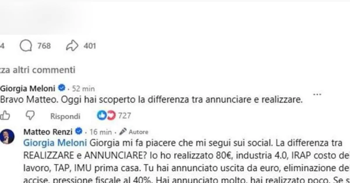 abolizione bollo auto e moto scontro renzi meloni mi davi del venditore di pentole premier c 232 chi annuncia e chi fa