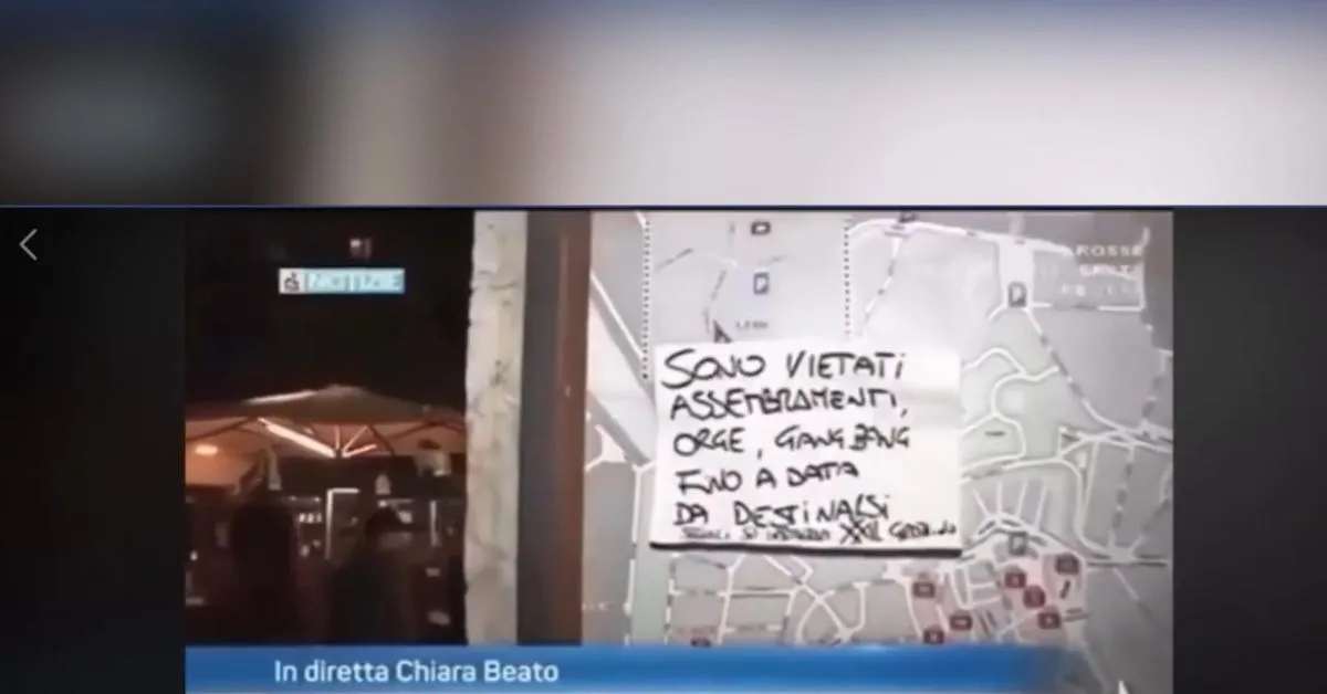 covid i cartelli per evitare incontri sessuali durante il lockdown stop assembramenti orge e gang bang video da Ilgiornaleditalia.it covid i cartelli per evitare incontri sessuali durante il lockdown stop assembramenti orge e gang bang video