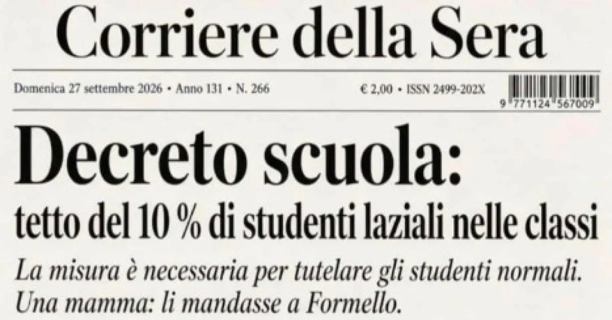 decreto scuola i meme dal tetto 10 di laziali in classe a roma allo scambio di studenti do 2 non italofoni cos236 rientro nel 30 da Ilgiornaleditalia.it decreto scuola i meme dal tetto 10 di laziali in classe a roma allo scambio di studenti do 2 non italofoni cos236 rientro nel 30