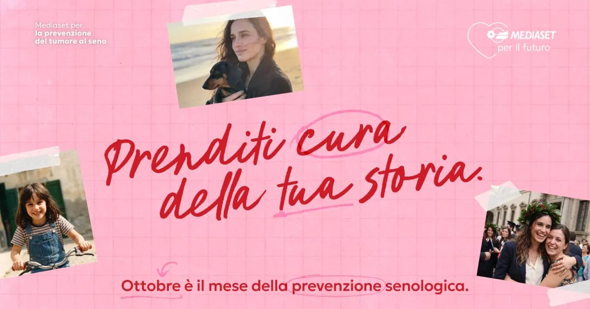 mediaset al via la campagna di sensibilizzazione dedicata alla prevenzione del tumore al seno