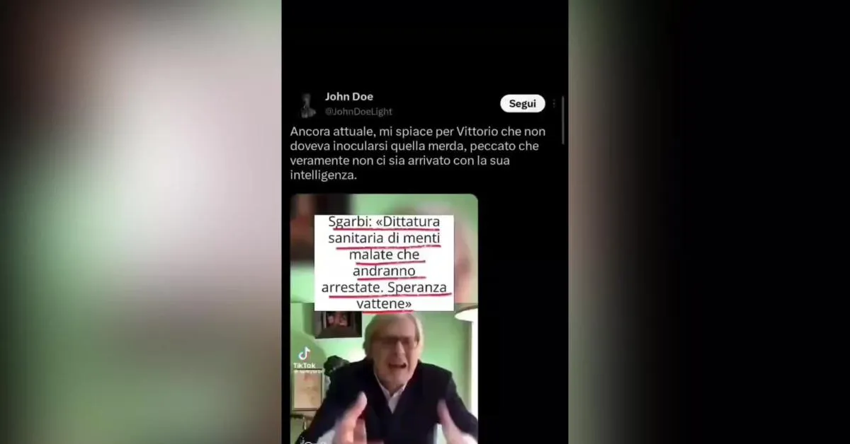 vaccino covid sgarbi nel 2022 dittatura sanitaria di menti malate come speranza che andranno arrestate video da Ilgiornaleditalia.it vaccino covid sgarbi nel 2022 dittatura sanitaria di menti malate come speranza che andranno arrestate video
