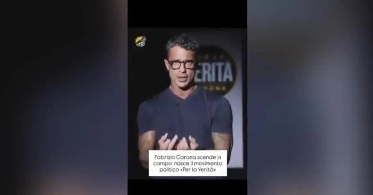 corona annuncia l8217ingresso in politica con la nascita di per la verit224 n233 di dx n233 di sx indipendenti da usa video da Ilgiornaleditalia.it corona annuncia l8217ingresso in politica con la nascita di per la verit224 n233 di dx n233 di sx indipendenti da usa video