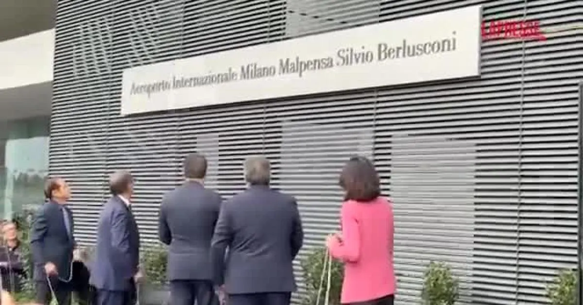 milano aeroporto di malpensa ufficialmente intitolato a silvio berlusconi la figlia marina non c 232 nome migliore video da Ilgiornaleditalia.it milano aeroporto di malpensa ufficialmente intitolato a silvio berlusconi la figlia marina non c 232 nome migliore video